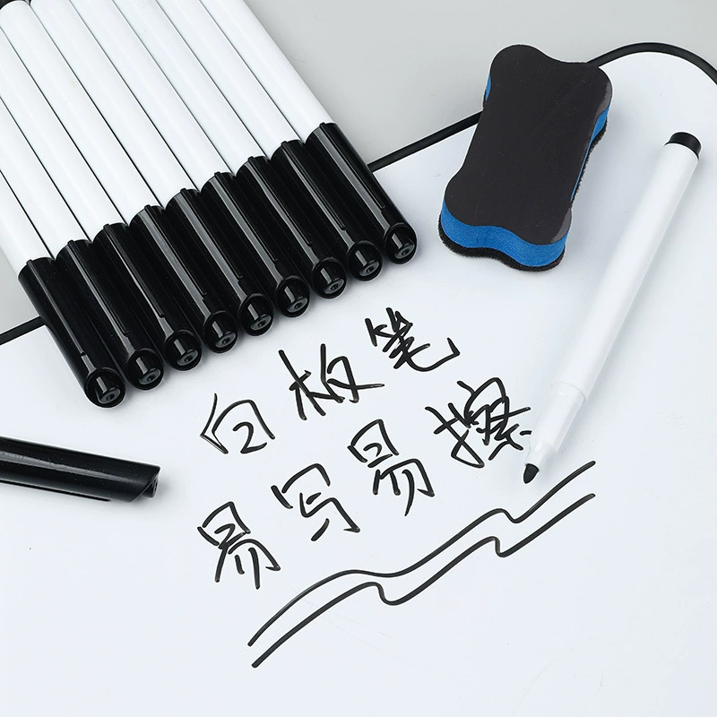 Маркер для белой доски, популярный на международном рынке, черный, для обучения, офиса, совещаний, стираемый, для детского рисования, на водной основе, канцелярские товары