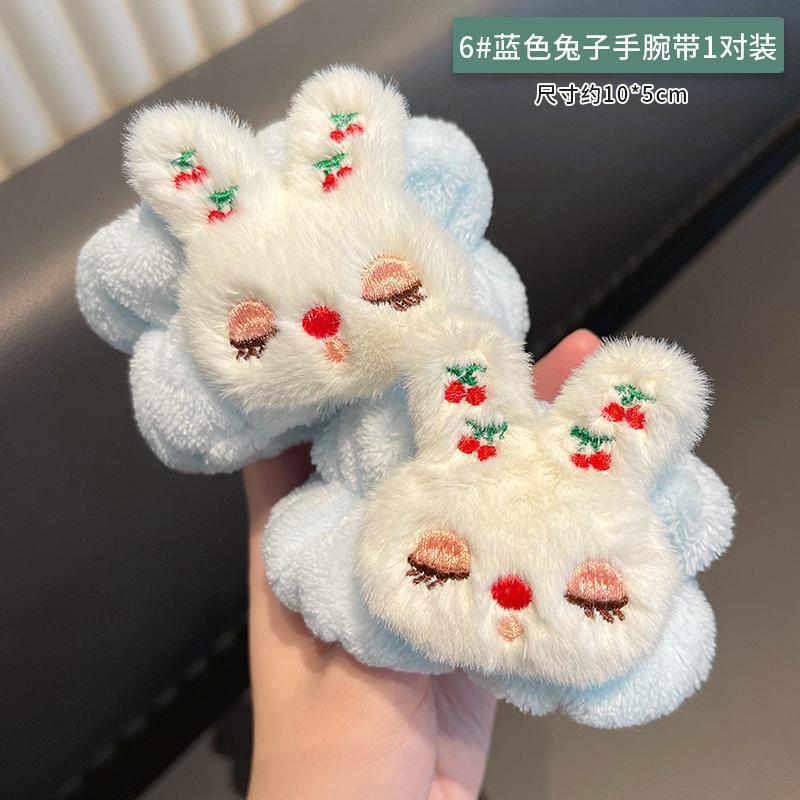 Arco banda de pelo al por mayor de las niñas de color sólido todo partido de maquillaje absorbente de sudor-limpieza lavado de cara correa de muñeca de franela banda de pelo