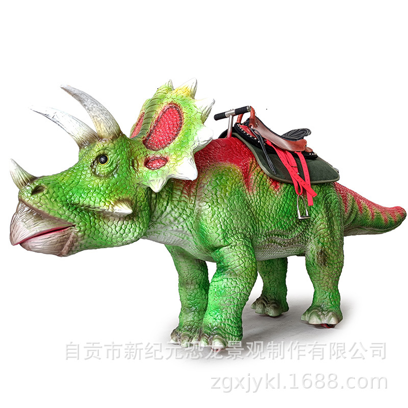 Nuevos productos de simulación de gran dinosaurio de viaje de automóviles eléctricos plaza centro comercial parque de juegos luminoso y sonido equipo de juegos se puede personalizar