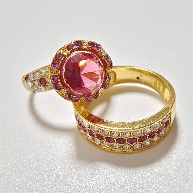 1 Piece Retro Geometric Alloy Inlay Artificial Gemstones Zircon Womenu0027S Rings