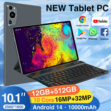 2024新款跨境P61平板电脑10.1寸4+64G高清通话支持蓝牙WiFi学习机