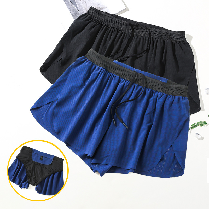 Shorts Emptied Marathon run train shorts Easy Bodybuilding Track and field Quick drying Three minutes of pants