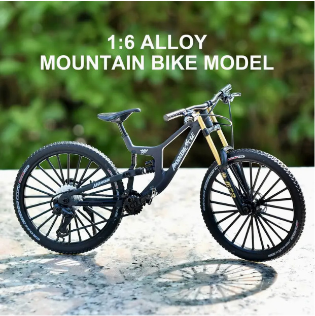 Cross-Border Alloy Simulation Model Bicycle Mountain Bike Road Bicycle Children's Toy Ornaments Cycling Bicycle Gifts