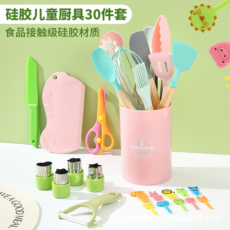Transfronterizos DIY juguetes de horneado para niños simulación de cocina cocina mini cocina 30 piezas fabricante de set