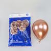 Metal balloon, decorations, round layout, wholesale, 10inch, 8 gram