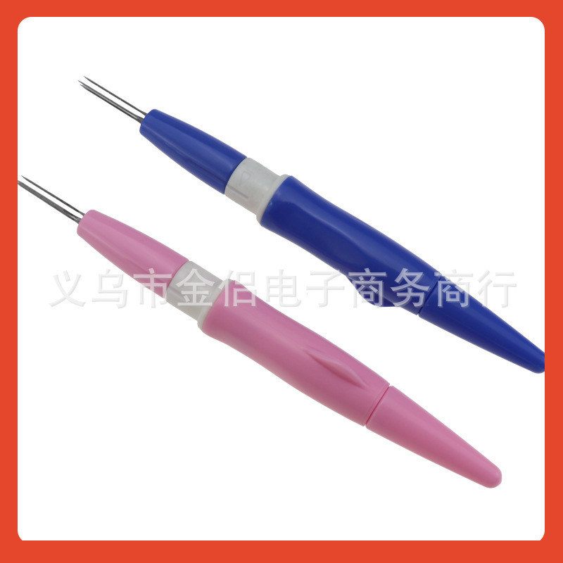 Skc Replaceable Head Stamp Needle Set Wool Felt Stamp Needle Needle Tool Plastic Handle Wool Felt Needle Sweater Needle Felt Needle