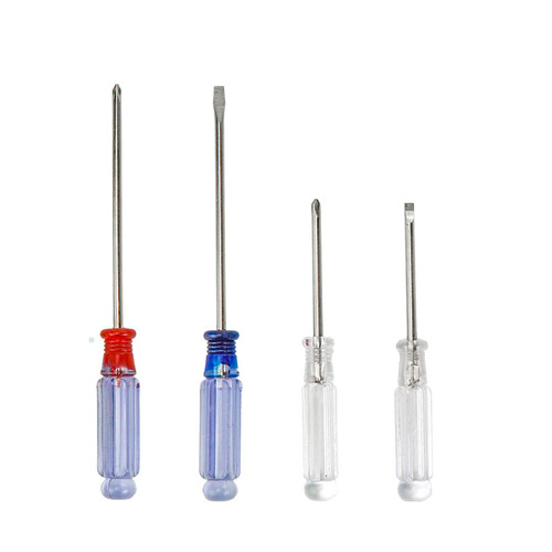 Small cross screwdriver, crystal transparent 3mm, small screwdriver, small screw, magnetic screwdriver opener