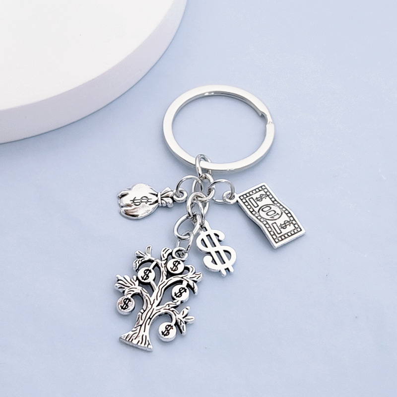 $100 Abacus Money Bag Money Tree Keychain Lucky Lucky Key Chain Backpack Pendant Gift