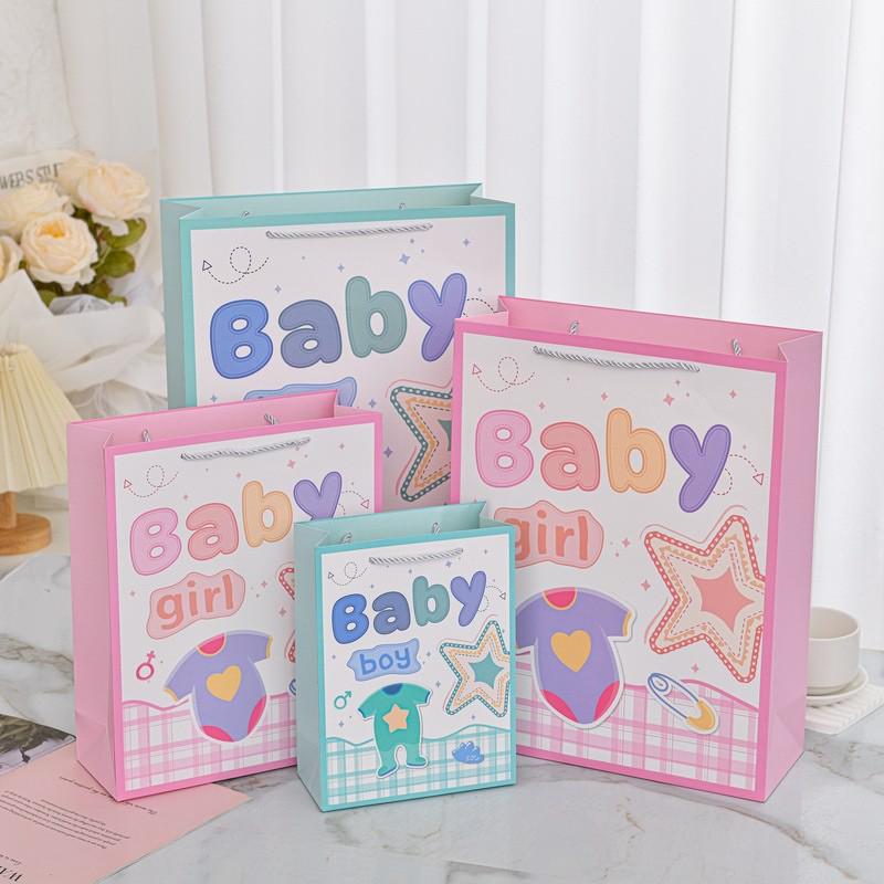 儿童节礼品袋小朋友送礼伴手礼袋小男孩女孩手提纸袋回 礼物包装