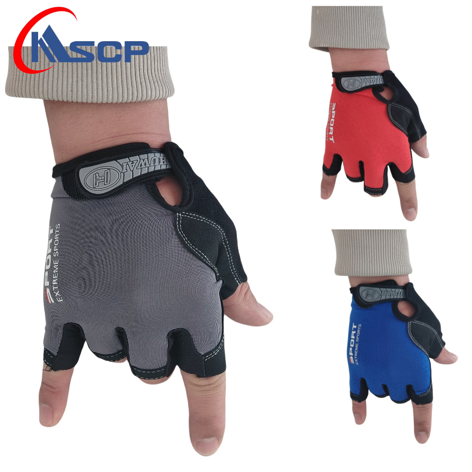 Guantes de ciclismo de medio dedo amortiguador para hombres y mujeres deportes de fitness bicicleta de montaña entrenamiento antideslizante transpirable anticapullo al aire libre