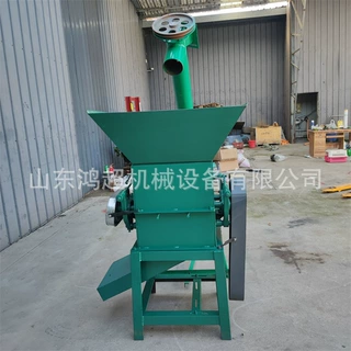 小型玉米燕麦压片机 35型高粱破碎机黄豆挤扁机