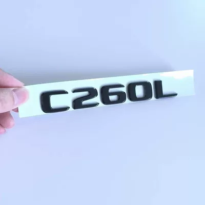 Car logo Beijing Mercedes-Benz C200L/C260L rear - standard-c260l-character-sticker-black-label