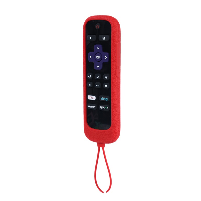 Tcl roku 280英語版リモコンロープ付き共通版を適用して、転倒防止滑り止めシリコン保護カバーを厚くする|undefined
