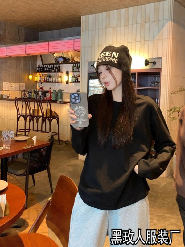 シンプルで万能な白いプルオーバー、女性用長袖Tシャツ、秋カジュアルルーズスリミングボトリングシャツトップ|undefined