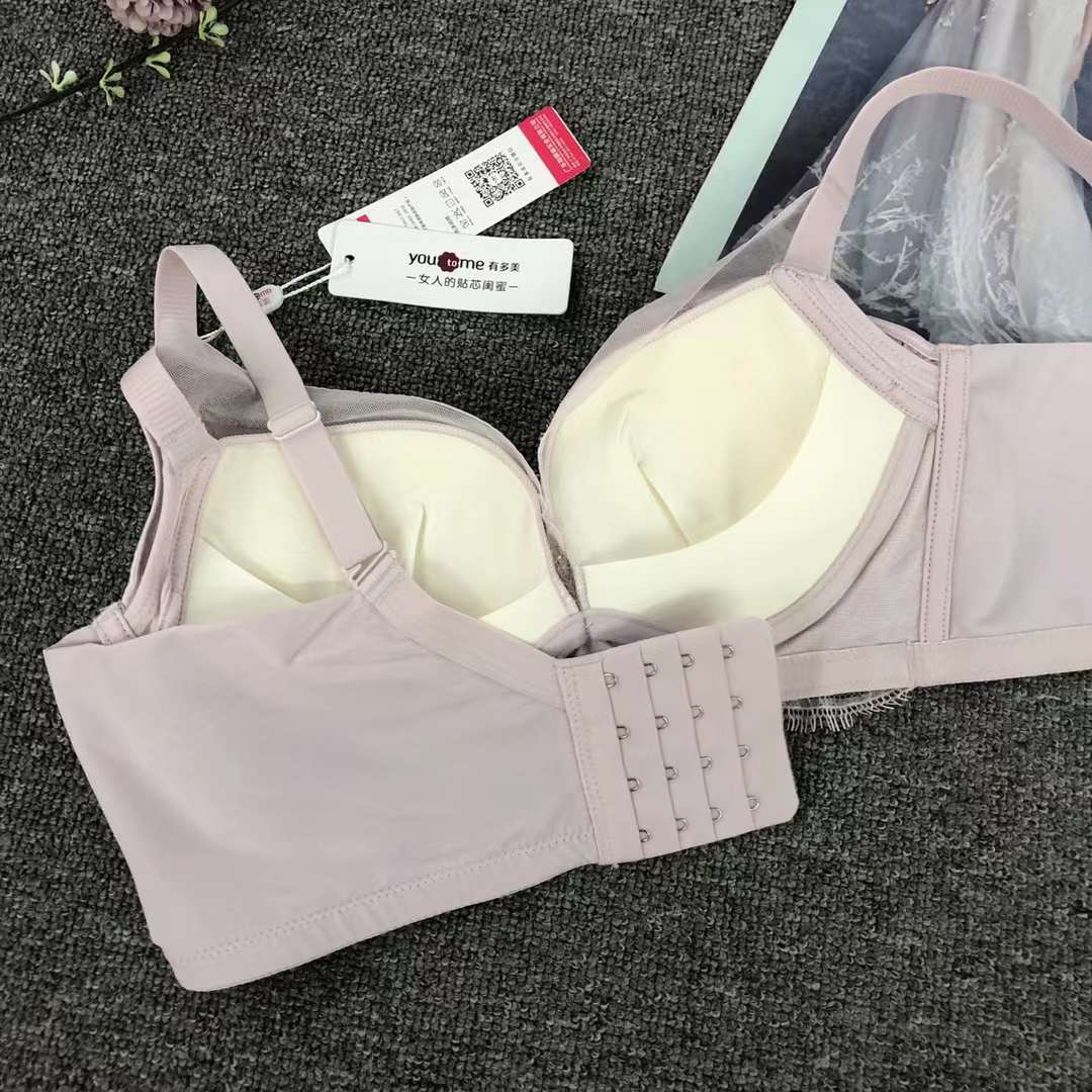 Bréster de alta calidad estilo de encaje jacquard transpirable ajustable confort lateral plegable ropa interior de botón múltiple