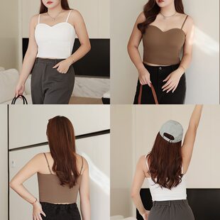 Silk supporting tank top, underwear, plus size