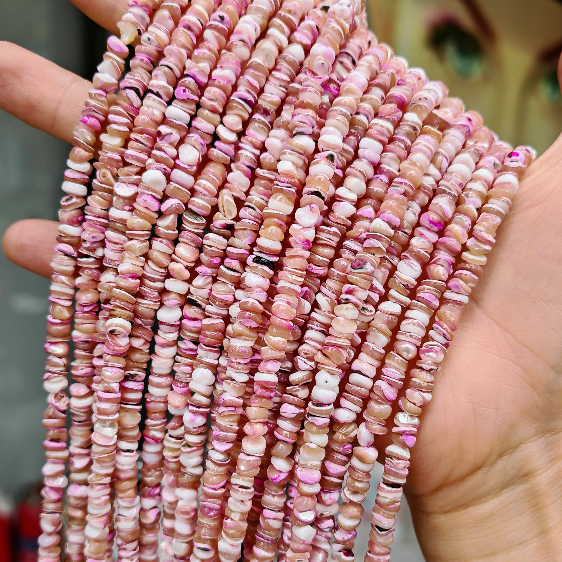 Conchas de caracol natural 5mm con perlas de forma semiacabadas DIY accesorios de ropa accesorios accesorios al por mayor