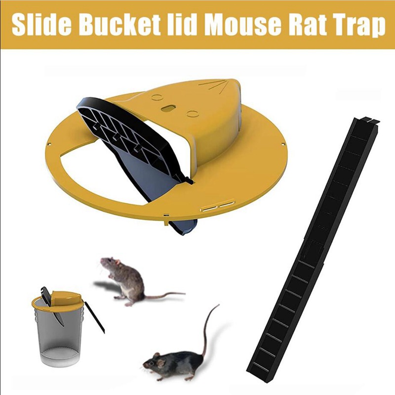 The First-generation Mousetrap Rat Trap Flip-top Mouse Trap Is Suitable For5-gallon Buckets And Automatically Resets Indoor And Outdoor Mouse Traps.
