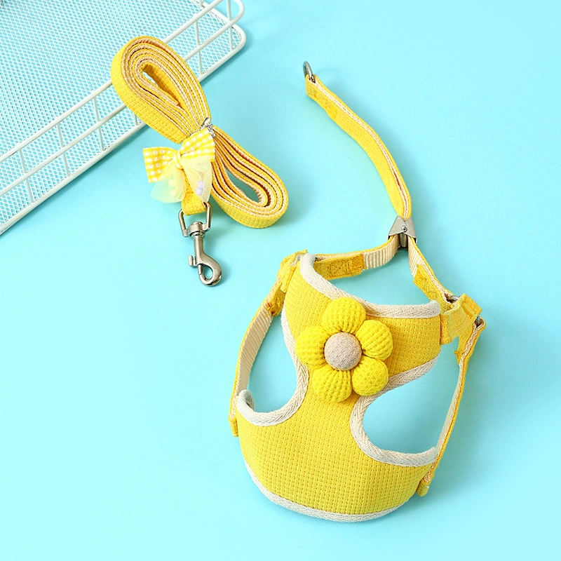 Dog cats leading rope vest small dog teddy Bie Beauty.com red chest strap dog chain walking dog rope