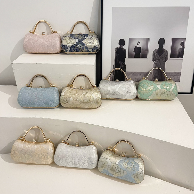 Chain Dinner Bag for Women 2025 Spring and Summer New Trendy Small Bag Chinese Style Portable Shoulder Crossbody Bag