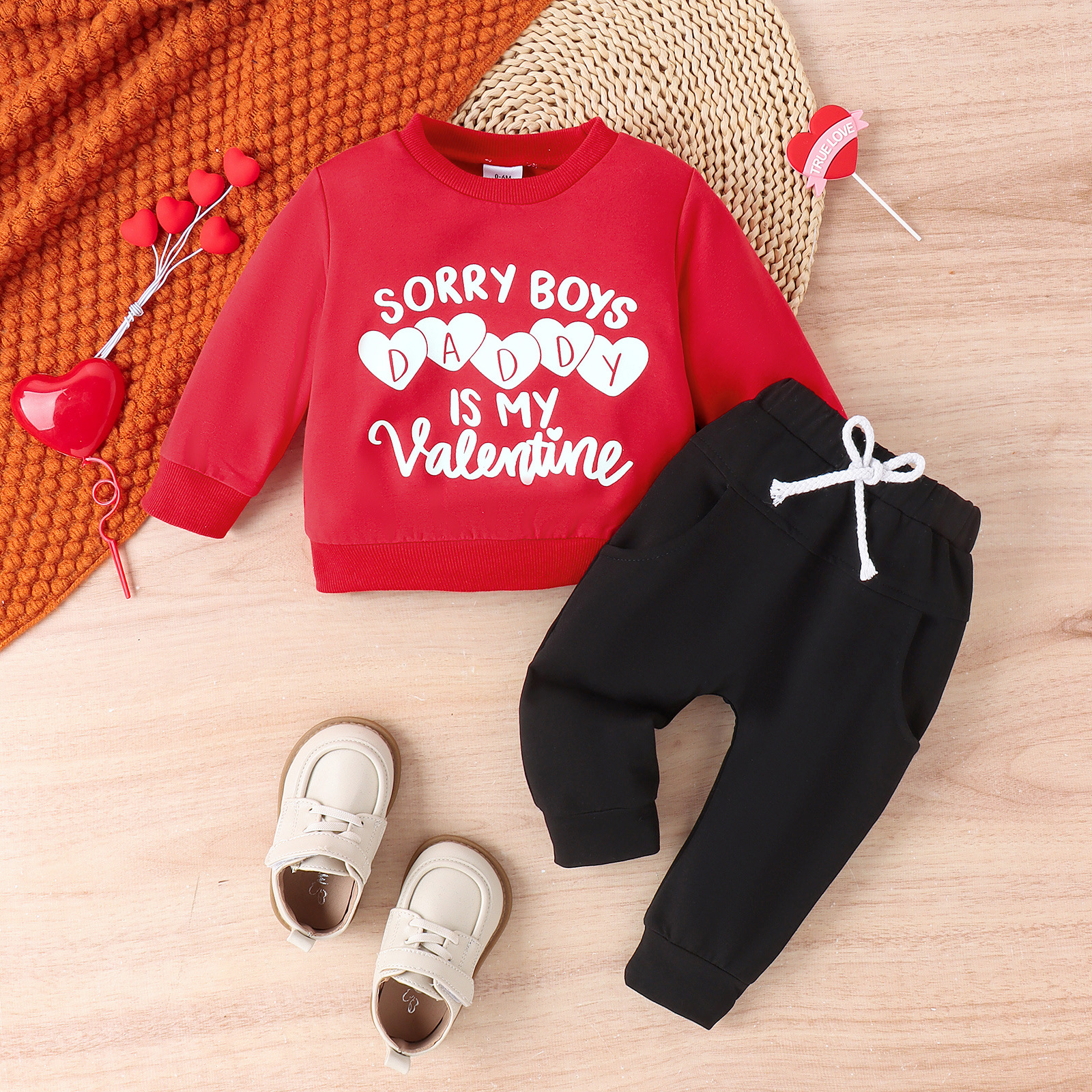 Simple Style Letter Cotton Boys Clothing Sets display picture 2