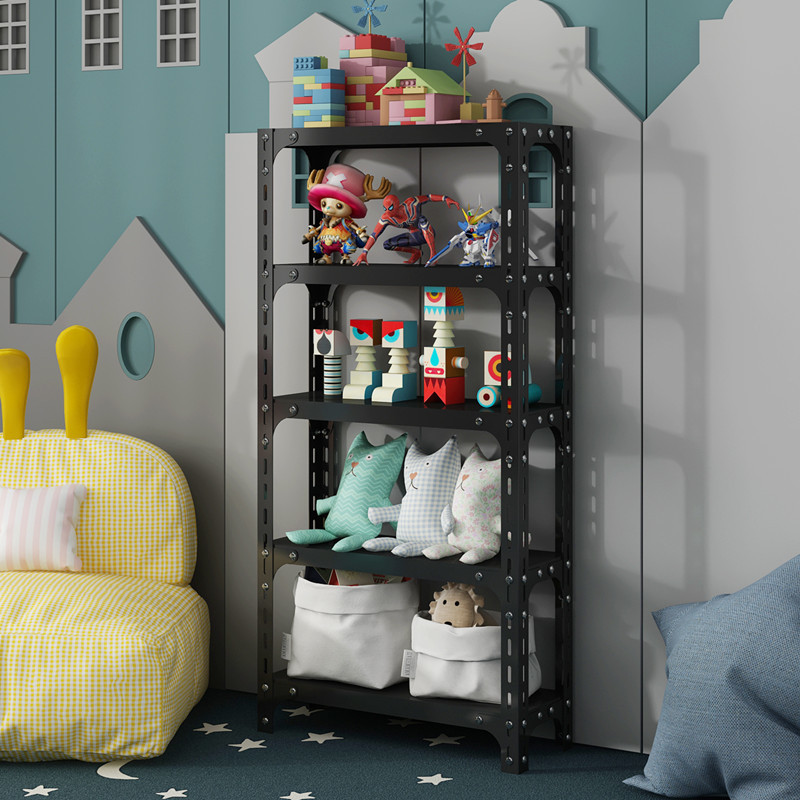 Estante de almacenamiento de 20cm Estante de almacenamiento de piso multicapa Estante de almacenamiento de juguetes Estante de libros Estante de té Estante estrecho Estante simple Estante de hierro forjado