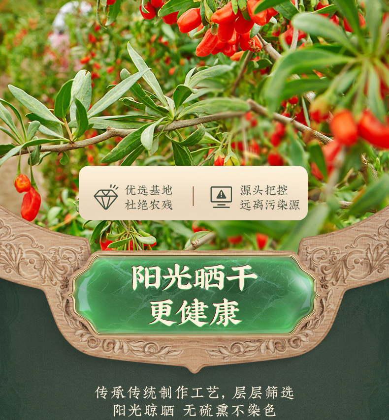 Ningxia Premium Goji Berries Dried Wolfberry Gou Qi Zi 250g x 2 Jars in use