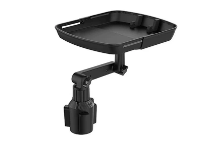 Car Phone Holder with Retractable Tray for Food, Drinks, Snacks, Small Dining Table, Food Storage Rack, and Cup Holder (Car cup holder/beverage holder) - vehicle-mounted-telescopic-dinner-plate-a16-n2