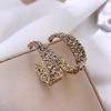 Advanced small design earrings, high-quality style, light luxury style, diamond encrusted, internet celebrity, simple and elegant design, trend of season