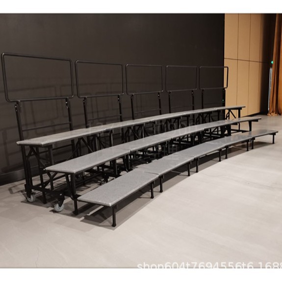 学校舞台排练厅演出用三阶移动这合唱台架弧形阶梯踏步站台拼装