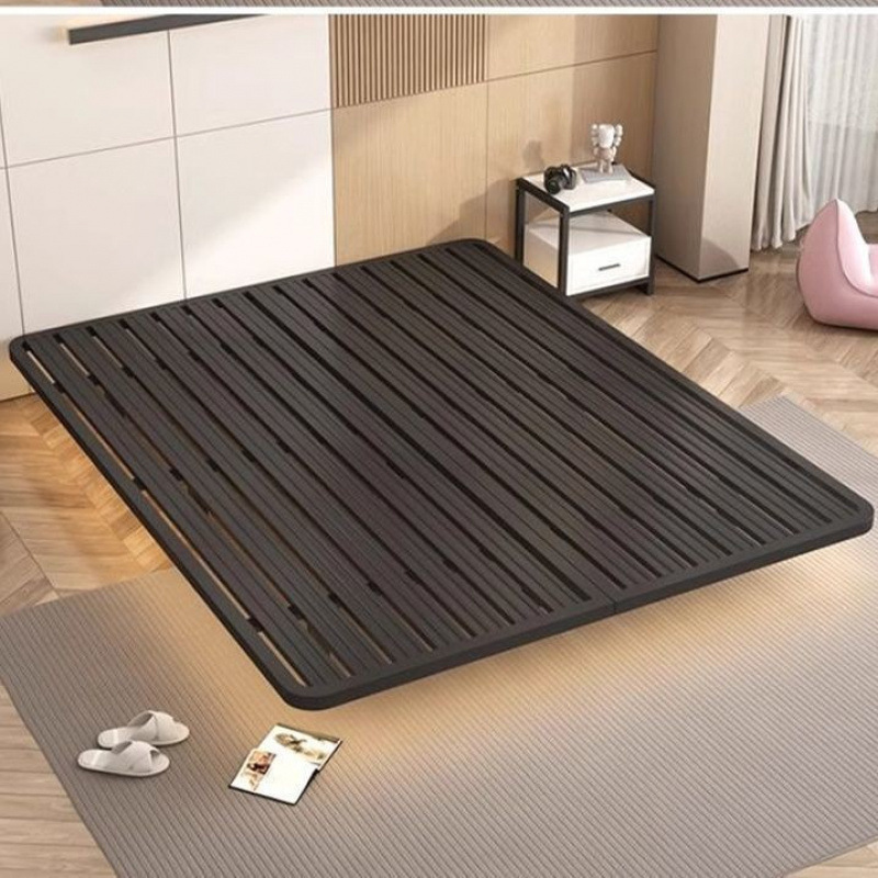 Simple Suspension Bed 1.68m Italian Light Luxury Bed Without Headboard Double Iron Bed Apartment Iron Bed Frame Wholesale