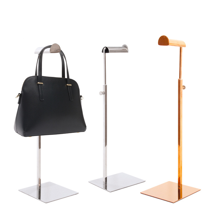 Duoku fábrica directa lote tienda de ropa pantalla soporte piso-tipo Golden Hanger hombres y mujeres de hierro estante bolsa estante image 5