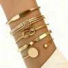 Golden set with pigtail, 5 pieces