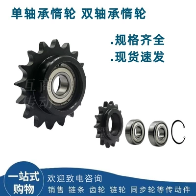 08B10A12A Single-Row Idler Pulley Diferensial dişli dəstləri - 08b-13-teeth-double-bearing-6000-bore-10