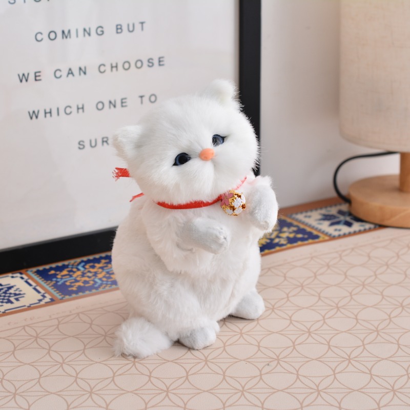 행운의 흰 고양이 (소리 폭발)