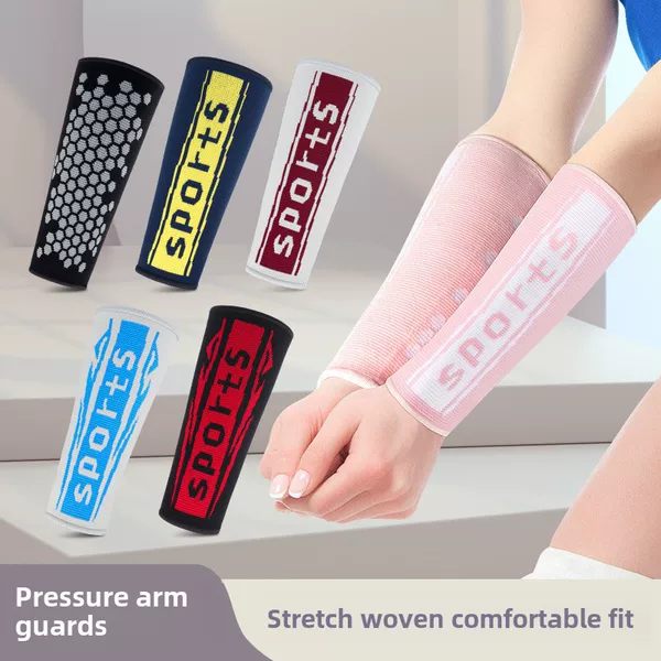 Summer men's and women's pressurized knitted arm guard outdoor riding arm guard wrist guard basketball volleyball running breathable protective gear