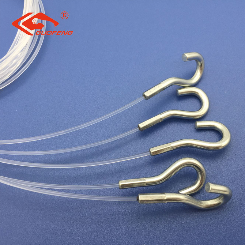 Accesorios de cable de seguridad de iluminación de nylon transparente con accesorios de lámpara de luz personalizados