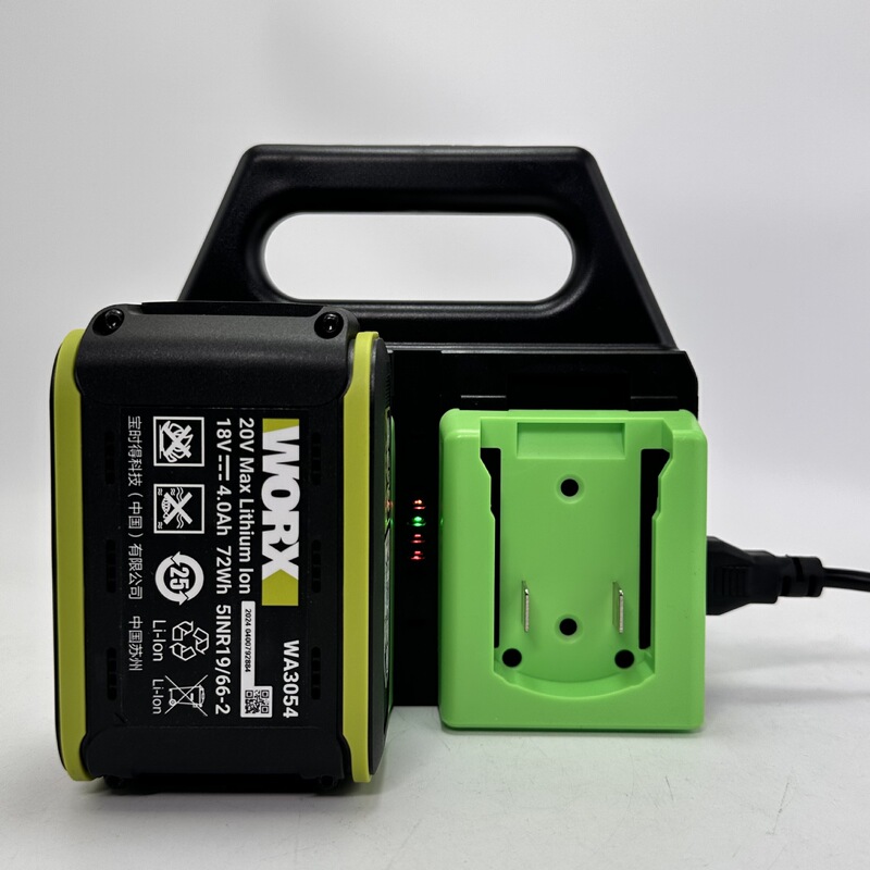 [Hot-Selling Item] Worx Battery Storage Rack + Charger Dual-Function Portable Carrying Rack Lithium Battery