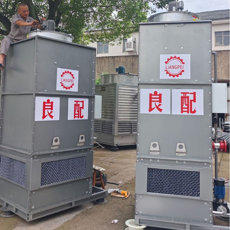 浙江闭式冷却塔厂家快速降温高温冷却方形横流凉水塔换热机械通风