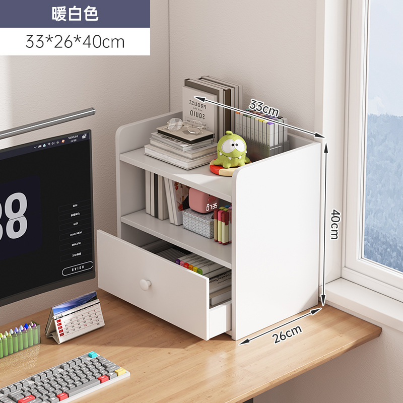 Estante de escritorio de dormitorio Estante de almacenamiento Estante de escritorio Estudio Estante de escritorio Estante