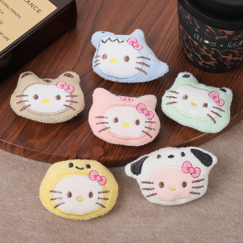 甜美KT猫布艺配件高颜值少女心发夹饰品配件可爱kitty猫辅料批发|undefined