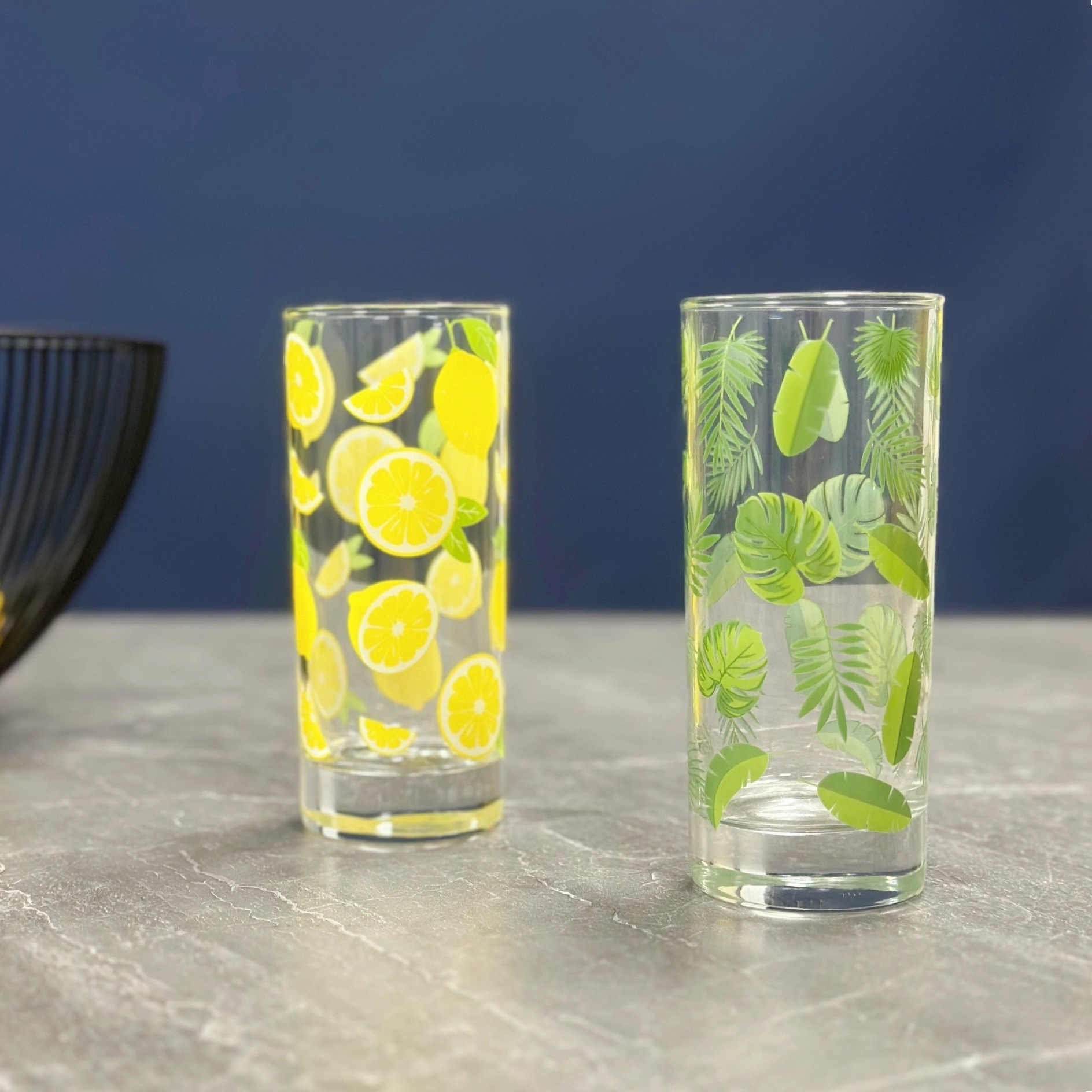 Tazas de agua de vidrio al por mayor tazas de bebida tazas de agua fría impresión logotipo de tazas de leche de desayuno tazas de té