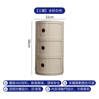 Gabinete lateral del sofá Mesita de noche de viento crema Mesita auxiliar Gabinete de almacenamiento creativo minimalista moderno Mesa redonda pequeña Mesa lateral Mesa de centro