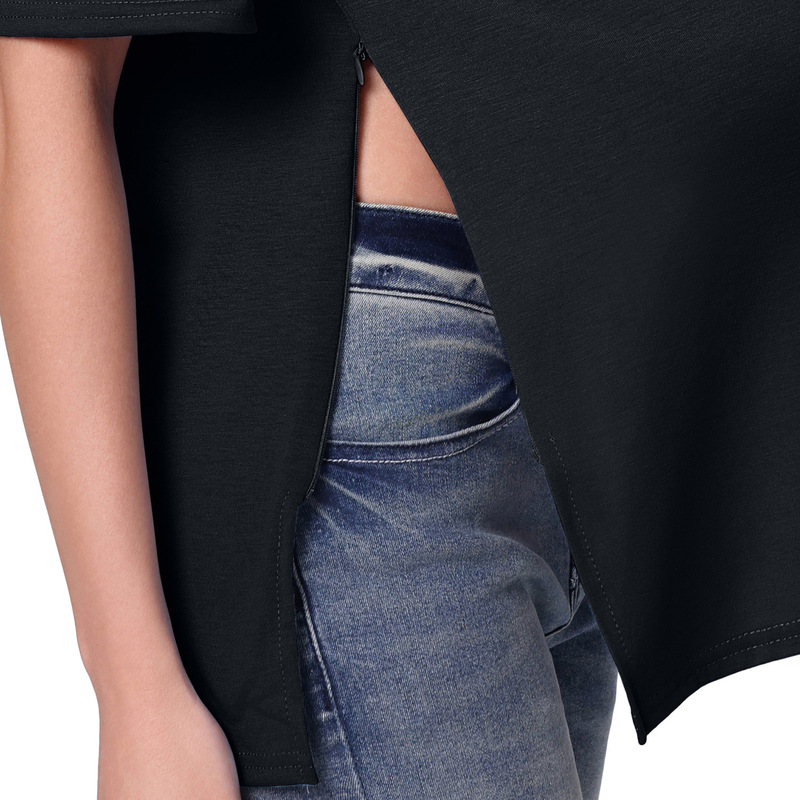 Amazonの妊婦用トップスの実物写真、新しい妊娠服、サイドオープンジッパー授乳用多機能婦人服|undefined