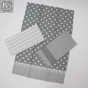 Cross-border Wholesale Foreign Trade Special for Heavy Thickened Water Absorbent Creative Lace Pure Cotton Tea Towel Tea Set Cloth Wipe Cup Towel