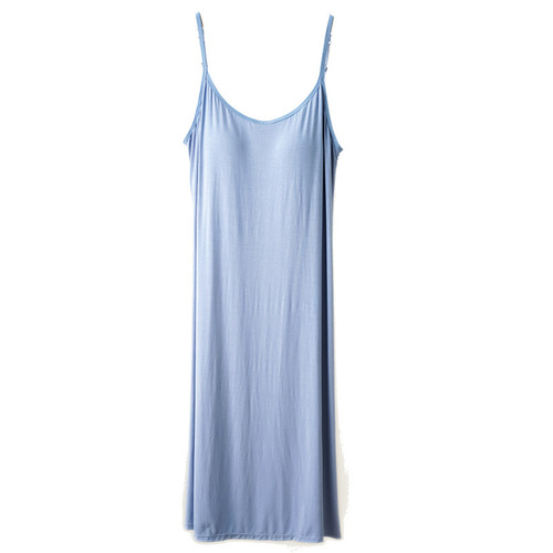 Large size loose extra length maternity skirt suspender bottoming shirt with breast pad pregnancy home suspender skirt can be worn outside