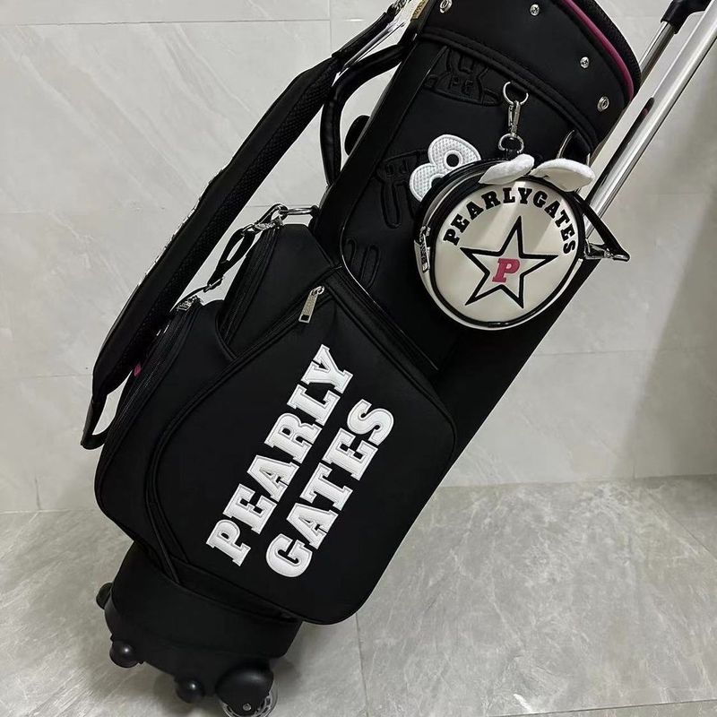 新款PEARLYGATES高尔夫球包24春款golf女大容量收纳轮滑球杆包MB|undefined