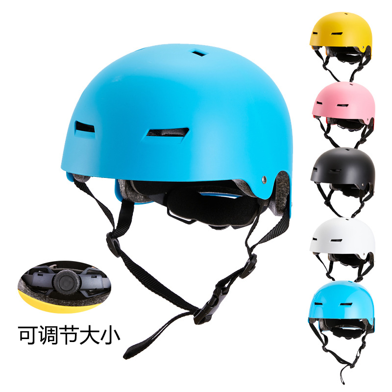 Cross-border adjustable children's roller skating helmet outdoor sports mountaineering helmet adult bicycle riding driving helmet
