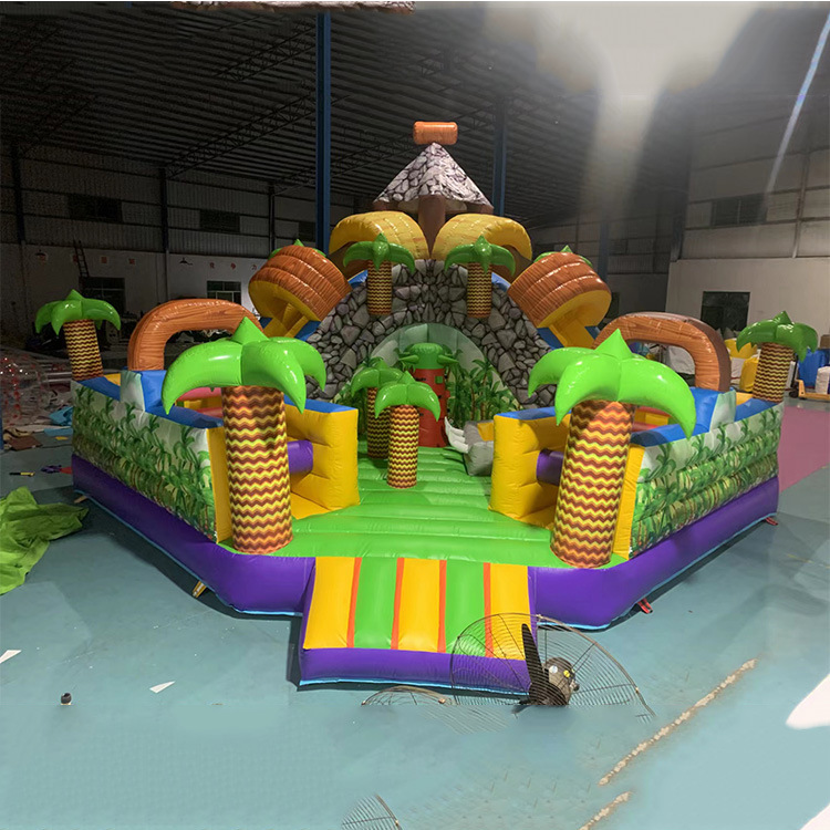 Instalaciones inflables de gran tamaño para niños trampolín inflables deslizante castillo traviesos equipos de atracción traviesos fabricantes