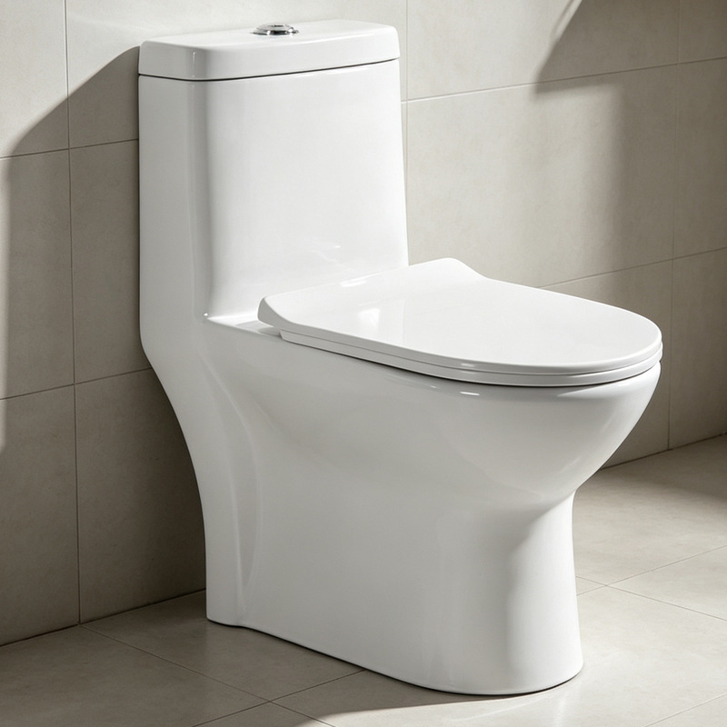 Retrofitting squat toilets in old apartment complexes for rent to siphon toilets and direct-flush toilets